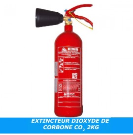 Extincteur Dioxyde de Carbone CO2 2KG