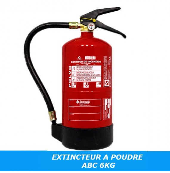 Extincteur à Poudre ABC 6KG
