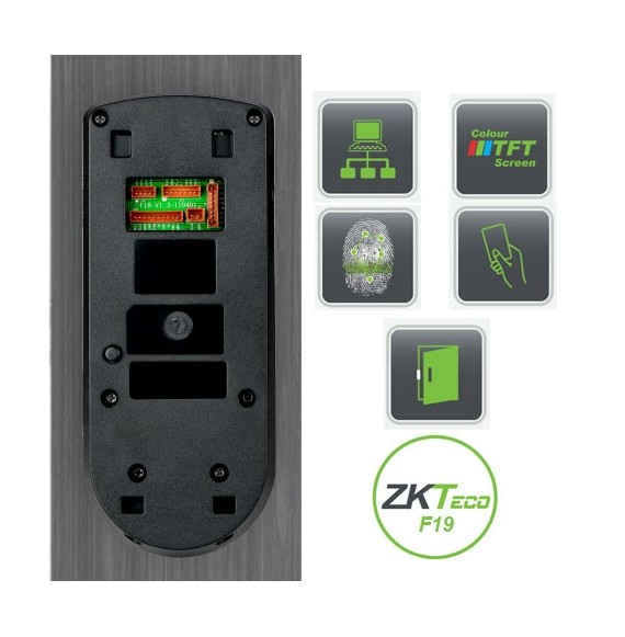 Pointeuse digitale F19 Zkteco vue arriere