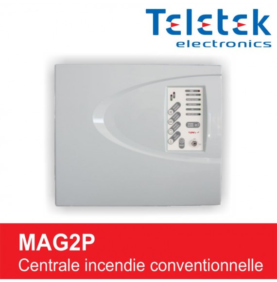 Centrale incendie 2 zones conventionnelle MAG2P...